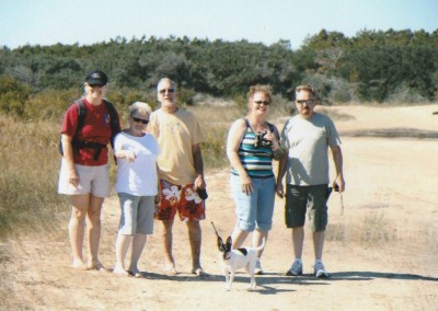 Jon and Joyce Boyton with the family, Outer Banks